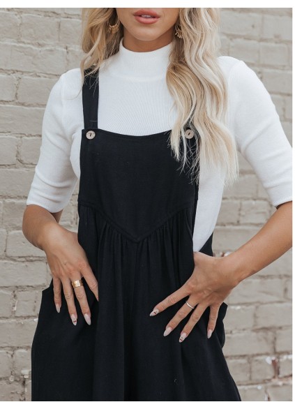 Black overalls and pants