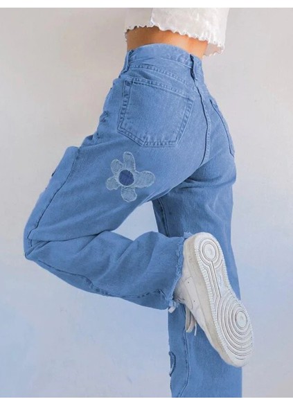Blue denim pants