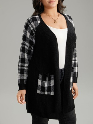 Cardigan with rotator sleeves