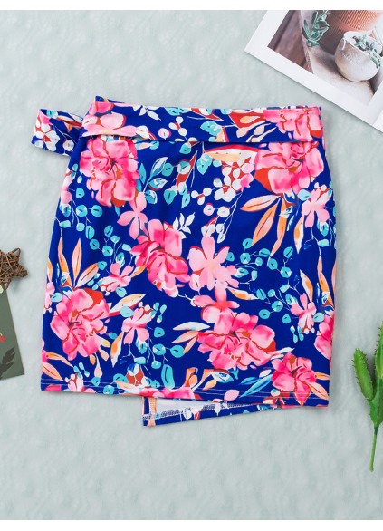 FLORAL KNOT SHEATH CASUAL SKIRTS