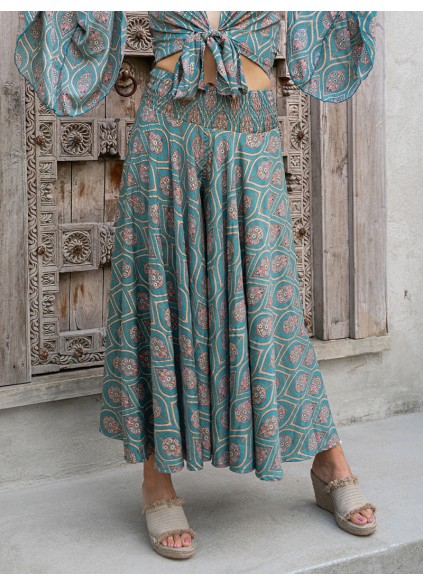 Loose Print Casual Skirts