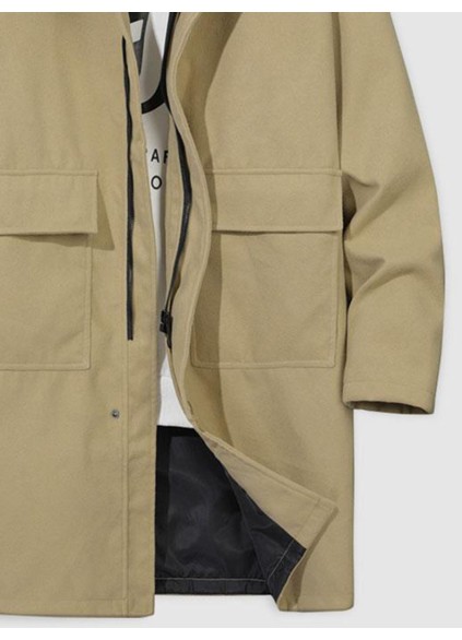 Men's Casual Oversized Coat Long Jacket