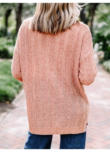 Knitted Brown Cardigan