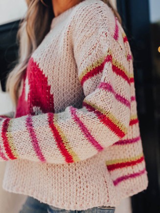 Women's Casual Knitted Sweater Top Coat