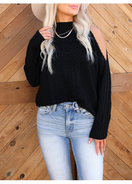 Women's Casual Knitted Sweater Top Coat